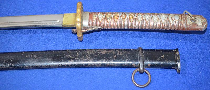 JAPANEASE WW2 NCO SWORD WITH MATCHING ISSUE NUMBERS.