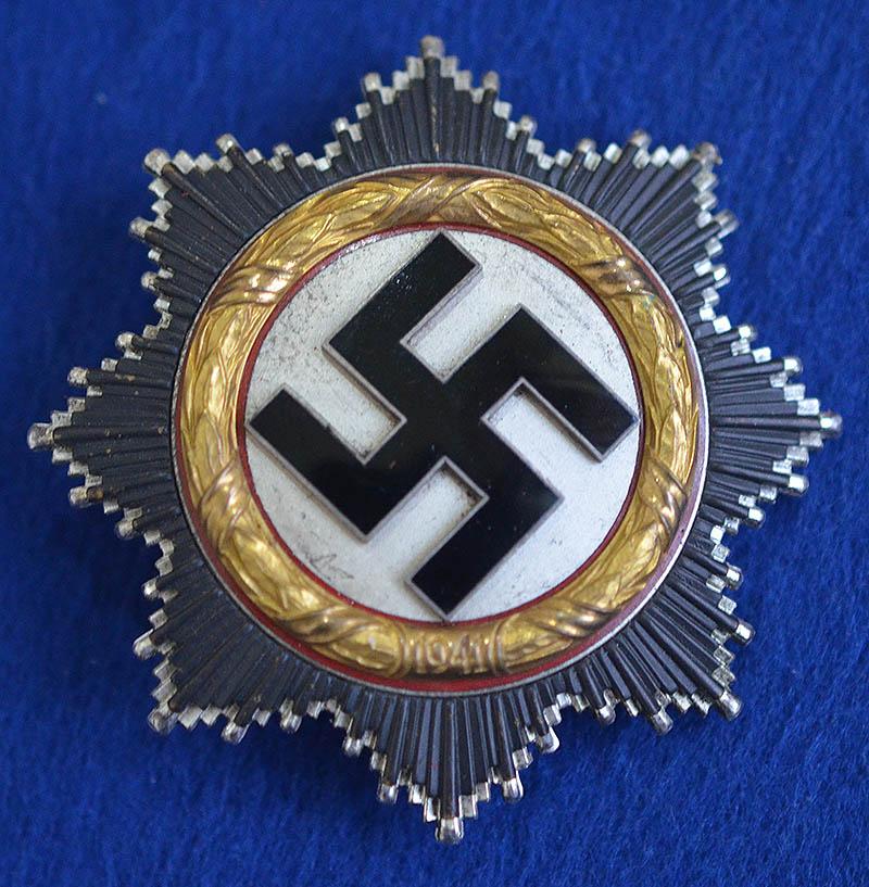 GERMAN CROSS IN GOLD BY ZIMMERMANN, MINT CONDITION.