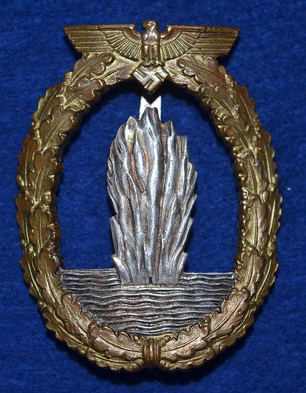 GERMAN MINE SWEEPERS WAR BADGE.