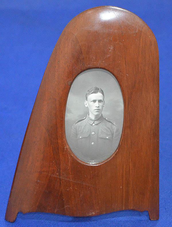 WW1 AIRPLANE PROPELLER CONVERTED INTO PICTURE FRAME.