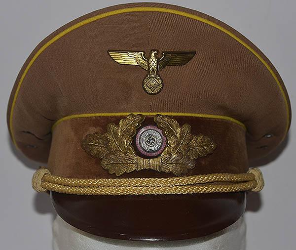 POLITICAL LEADERS PEAK CAP, REICH LEVEL.