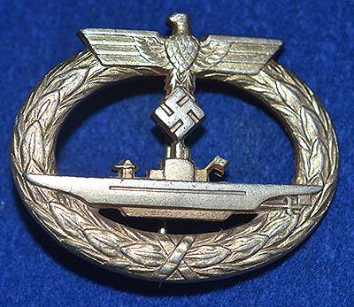 NAVAL U.BOAT BADGE.