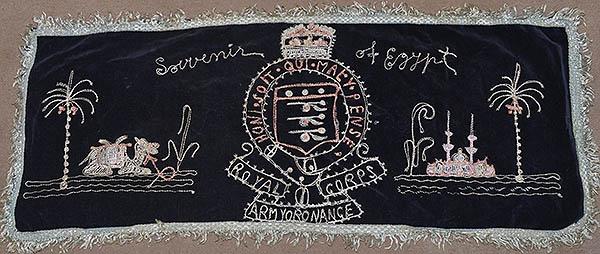 BRITISH WW2 ROYAL ARMY ORDONANCE CORPS EMBRODERY.