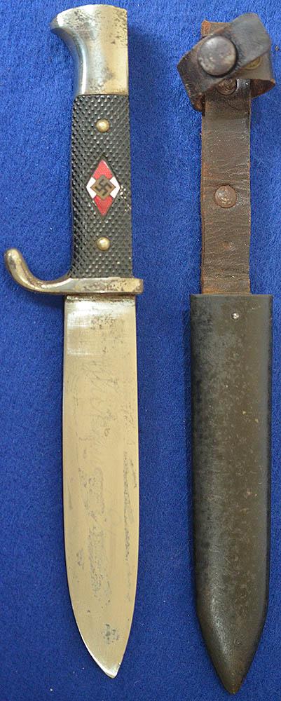 HITLER YOUTH KNIFE WITH MOTTO BY KOLLER.