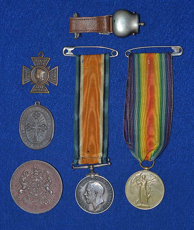 BRITISH WW1 MEDAL GROUPING, DURHAM LIGHT INFANTRY.