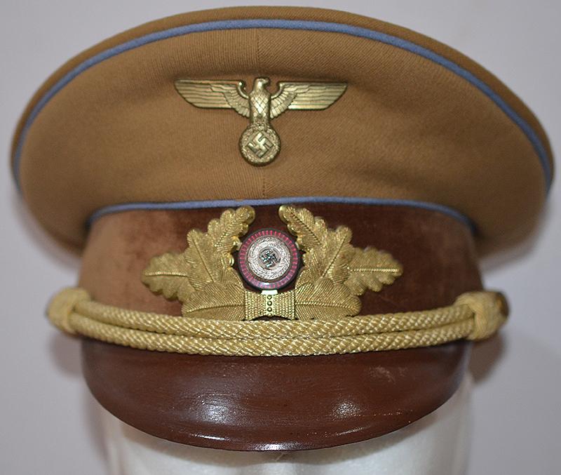 POLITICAL LEADERS PEAK CAP, ORTSGRUPPE LEVEL LEADER.