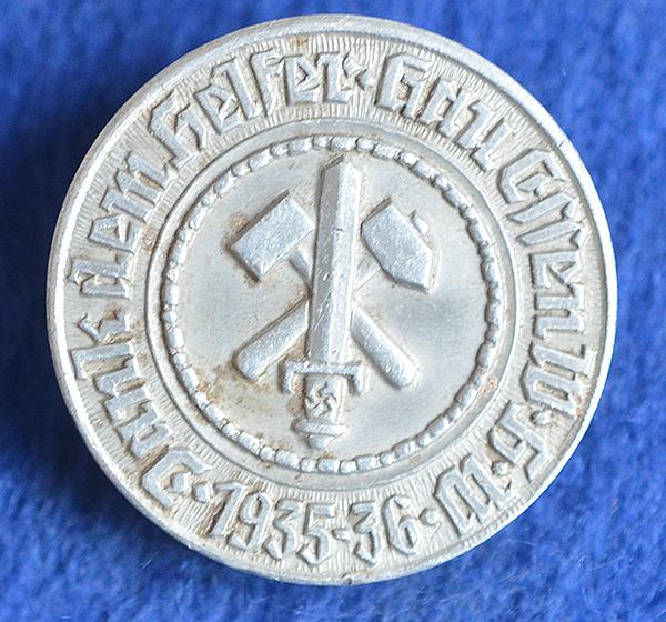 THIRD REICH GAU ESSEN HELPERS BADGE.
