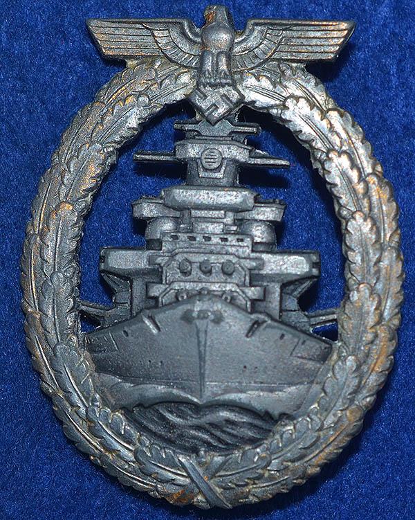 NAVAL HEIGH SEA FLEET BADGE BY SCHWERIN.