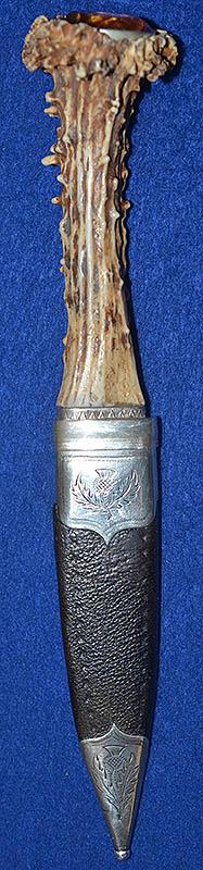 VICTORIAN SCOTISH SGIAN DUBH KNIFE.