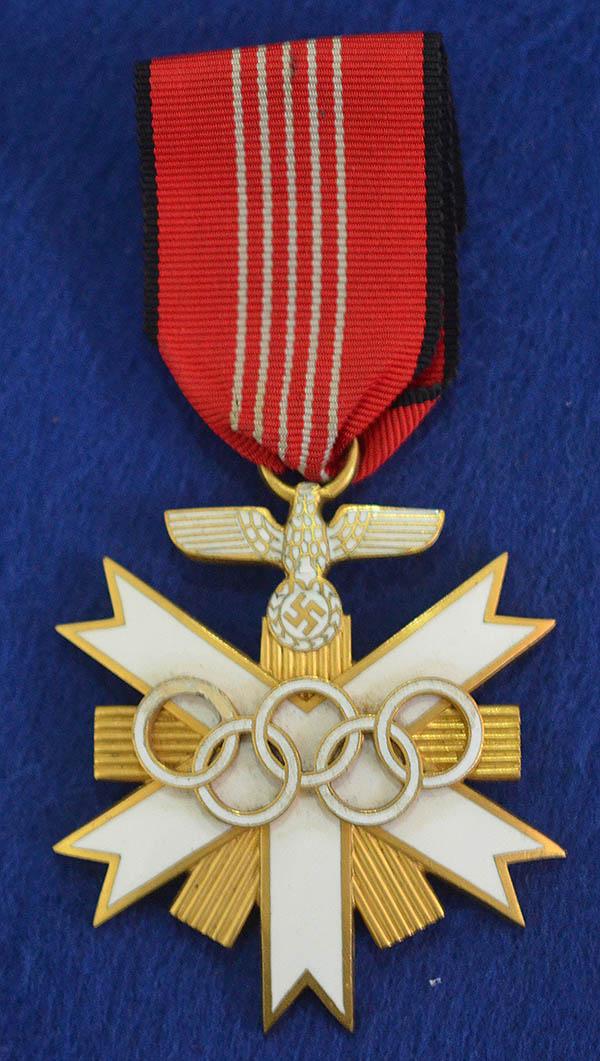 GERMAN 1936 OLYMPIC GAMES MEDAL 2ND CLASS.