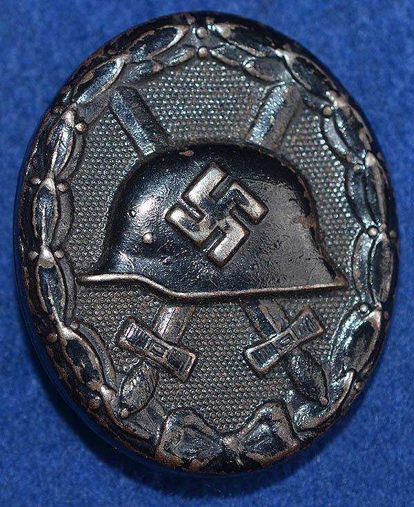 GERMAN WW2 WOUND BADGE IN BLACK.