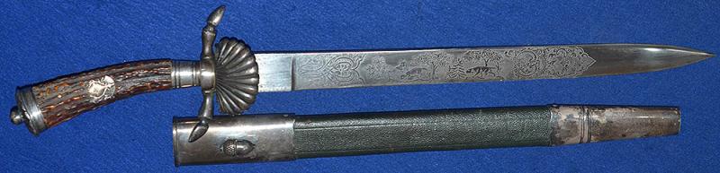 THIRD REICH HUNTING ASSOSIATION  DAGGER BY HOLLER.