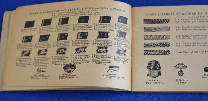 SMALL GERMAN UNIFORM AND INSIGNIA BOOKLET.