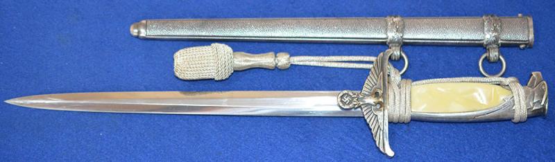 GERMAN GOVERNMENT OFFICIALS DAGGER BY ALCOSO COMPLETE WITH  SILVER KNOT.