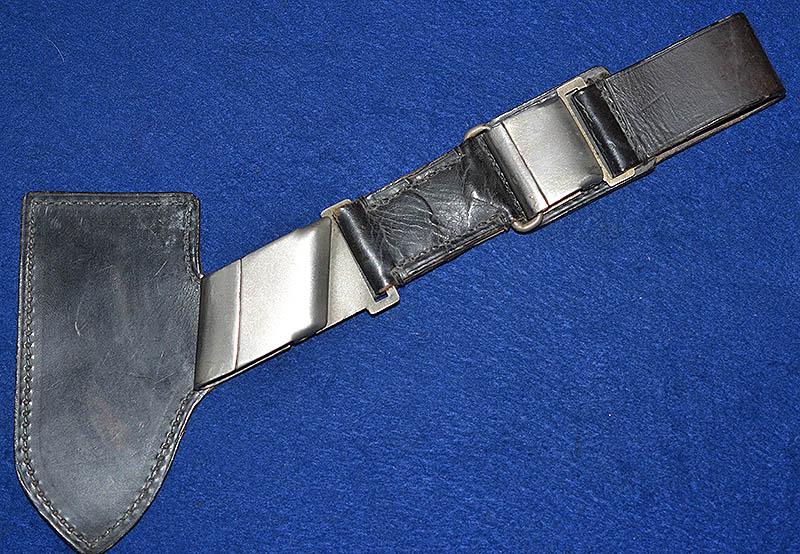 RAD MANS DAGGER HANGER WITH RARE MATCHING BELT LOOP.