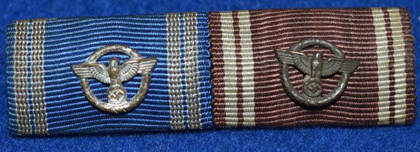 NSDAP MEDAL RIBBON BAR FOR TWO AWARDS.