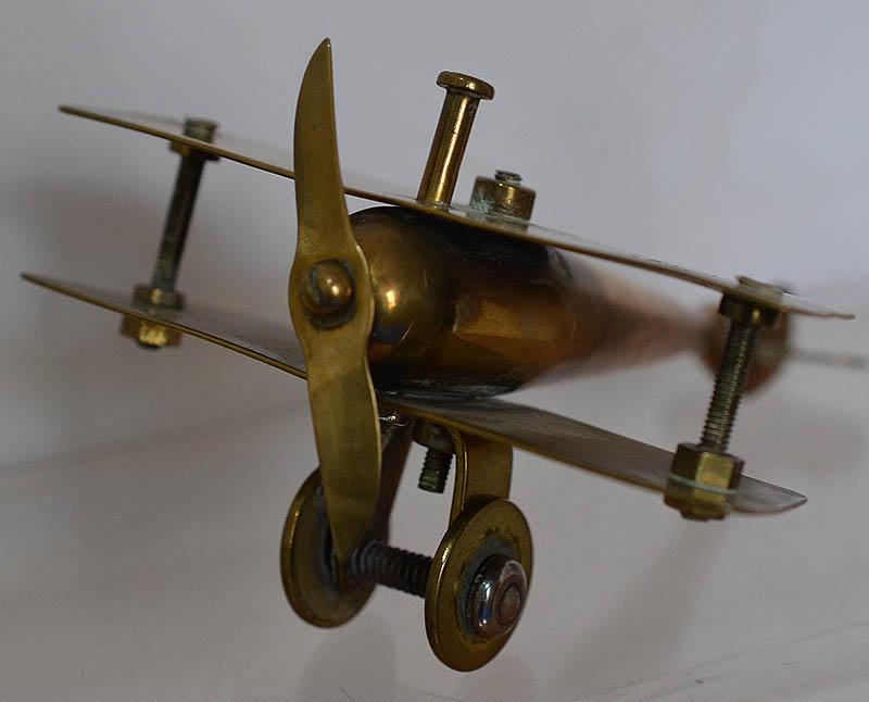 WW1 BRITISH TRENCH ART AEROPLANE.