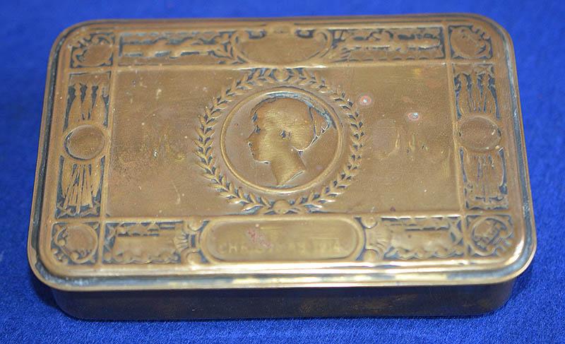 WW1 BRITISH PRINCESS MARY GIFT TOBACO TIN.