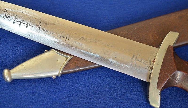 SA ROHM HONOUR DAGGER WITH PARTIAL INSRIPTION.