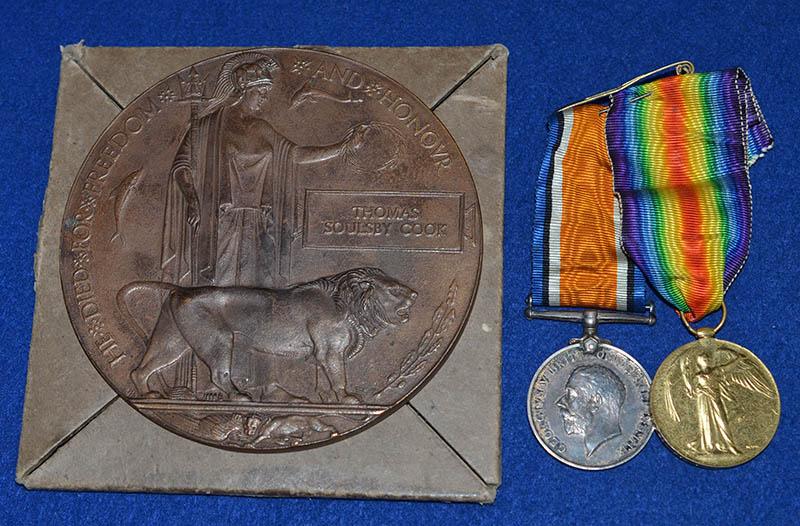 WW1 BRITISH CASUALTY GROUP OF MEDALS, DURHAM LIGHT INFANTRY.