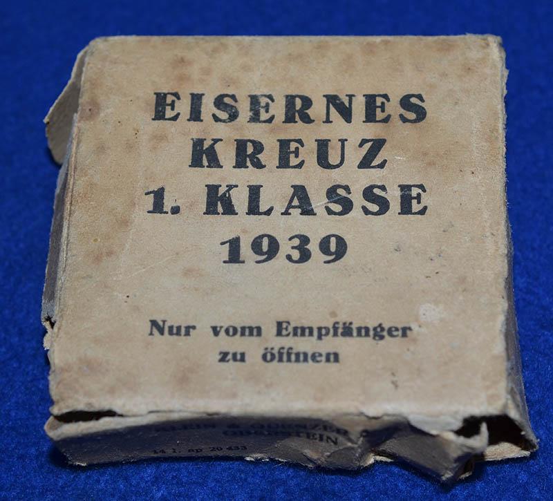 THIRD REICH OUTER CARD COVER FOR AN IRON CROSS 1ST CLASS.