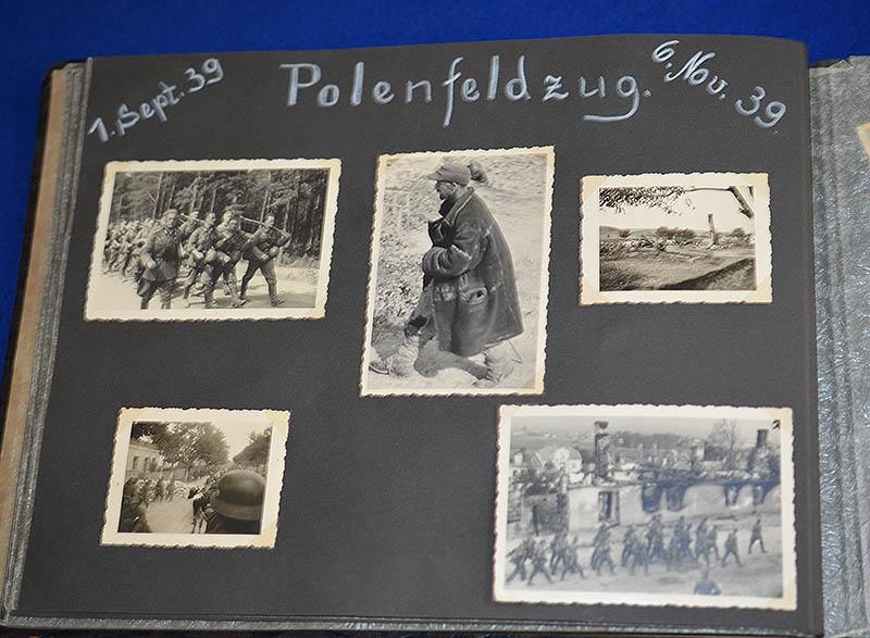 GERMAN ARMY PHOTOGRAPH ALBUM, POLAND, FRANCE AND THE BATTLE FOR DUNKIRK.