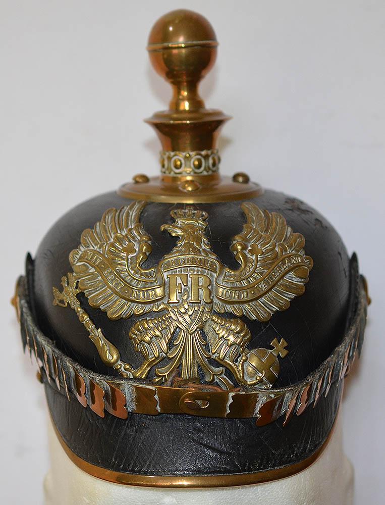 WW1 IMPERIAL GERMAN ARTILLERY NCO PICKELHAUBE HELMET.