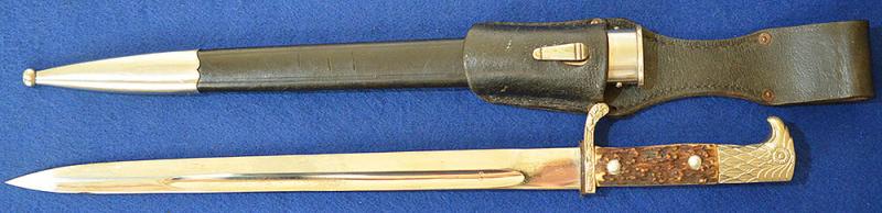 RARE THIRD REICH LAND CUSTOMS BAYONET BY KLASS.