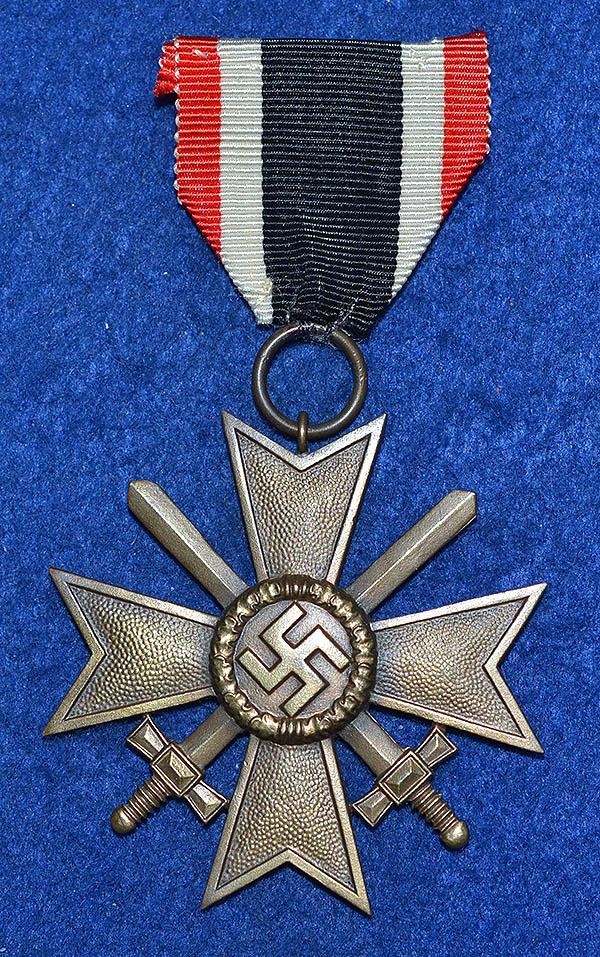 THIRD REICH WAR SERVICE CROSS 2ND CLASS WITH SWORDS.