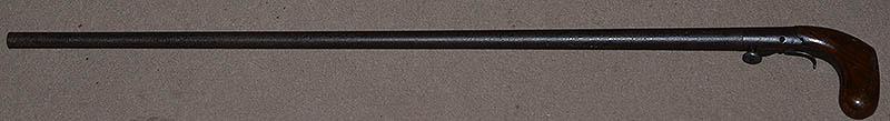 ANTQUE BRITISH WALKING STICK PERCUSSION  RIFLE.