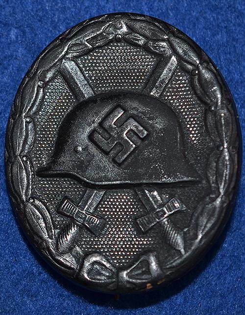 THIRD REICH WOUND BADGE IN BLACK.