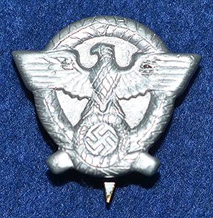 THIRD REICH SILVER POLICE BADGE.