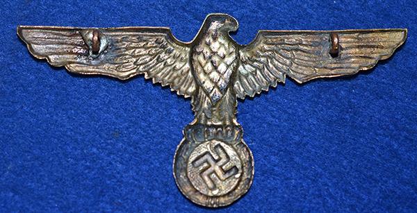 GERMAN WW2 NAVAL TROPICAL HELMET EAGLE.