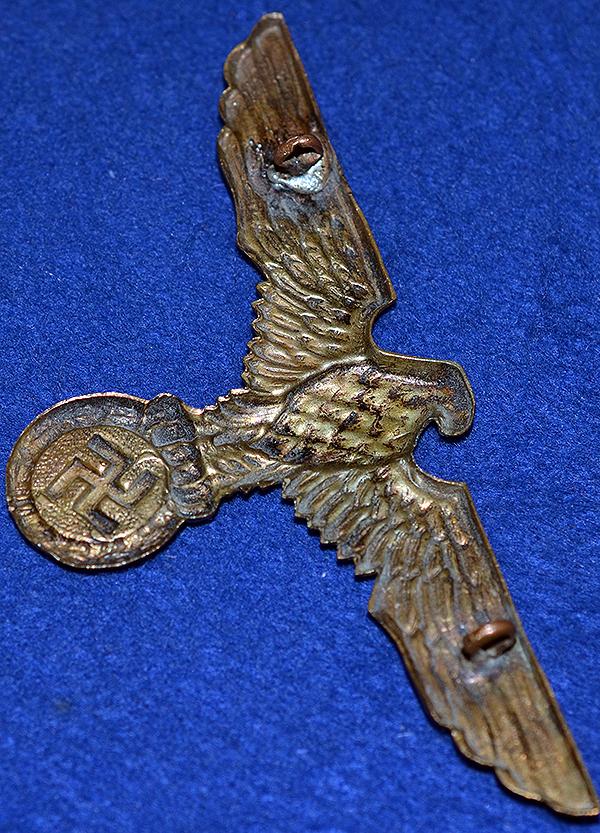 GERMAN WW2 NAVAL TROPICAL HELMET EAGLE.