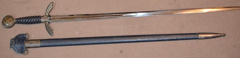 LUFTWAFFE OFFICERS SWORD BY HELBIG COMPLETE WITH HANGER.