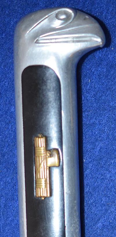 ITALIAN FASCIST MVSN LEADERS DAGGER 1939 MODEL WITH LEATHER STRAPS.