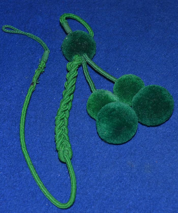 THIRD REICH HUNTING / FORESTRY TUNIC LANYARD.