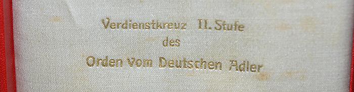 THIRD REICH CASED EAGLE ORDER 2ND CLASS WITH OUT SWORDS BY GODET.