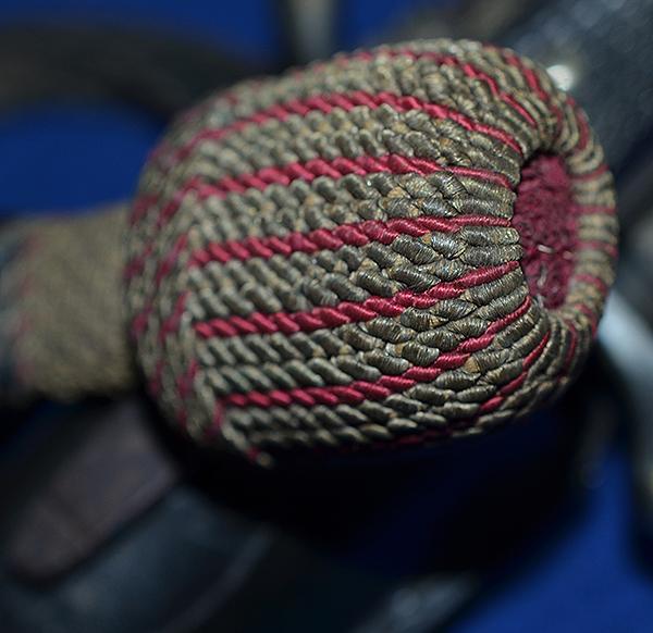 THIRD REICH FIRE SERVICE SIDARM WITH SAW BACK BLADE BY KOBER COMPLETE WITH FROG AND KNOT.