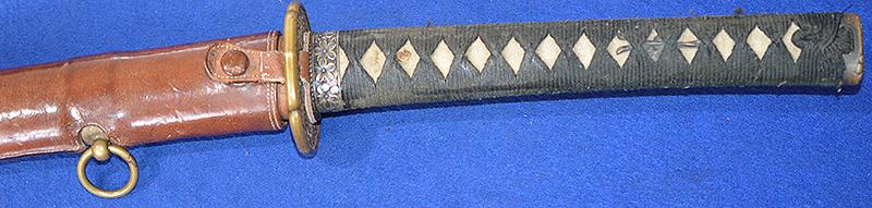 JAPANEASE WW2 ARMY OFFICERS SWORD WITH VERY OLD FAMILY BLADE.