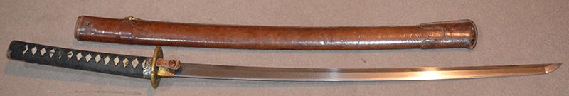 JAPANEASE WW2 ARMY OFFICERS SWORD WITH VERY OLD FAMILY BLADE.