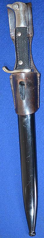 THIRD REICH LONG MODEL PARADE BAYONET BY PACK IN MINT UNISSUED CONDITION.