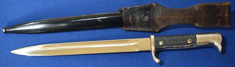 THIRD REICH LONG MODEL PARADE BAYONET BY PACK IN MINT UNISSUED CONDITION.