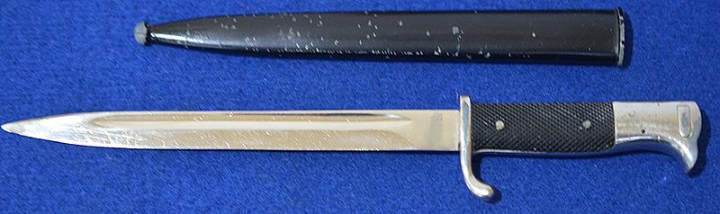 THIRD REICH MINIATURE PACK FACTORY ADVERTSING BAYONET AND SCABBARD.