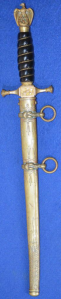 IMPERIAL / THIRD REICH NAVAL OFFICERS DAGGER.