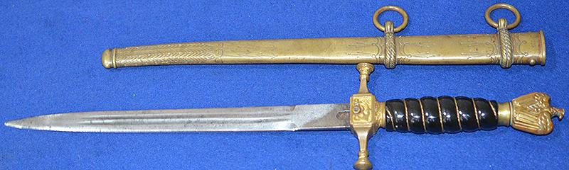 IMPERIAL / THIRD REICH NAVAL OFFICERS DAGGER.