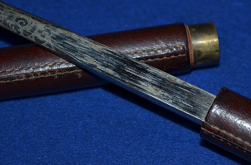 WW1 BRITISH OFFICERS SWAGGER STICK WITH STEEL BLADE.