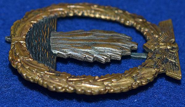 THIRD REICH NAVAL MINSWEEPERS BADGE BY SCHWERIN.