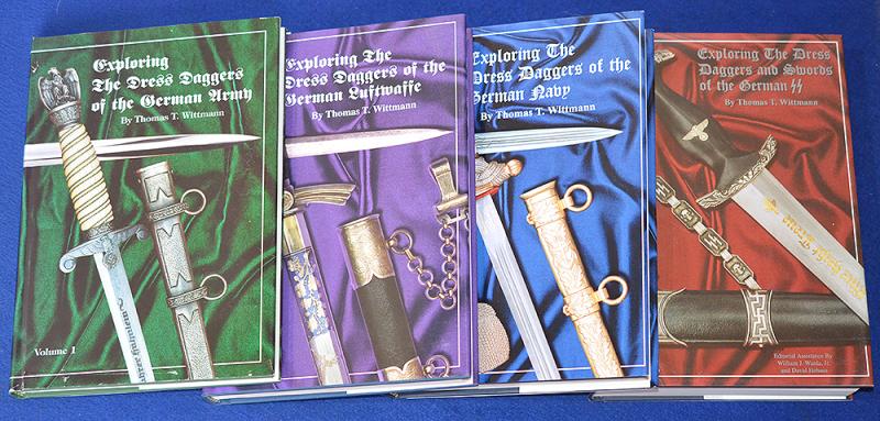A COMPLETE SET OF THE 4 THOMAS WITTMANN DAGGER BOOKS.