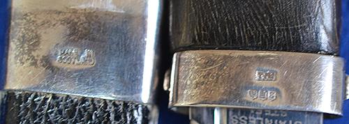 SCOTTISH SGIAN DUBH SILVER HALLMARKED KNIFE.